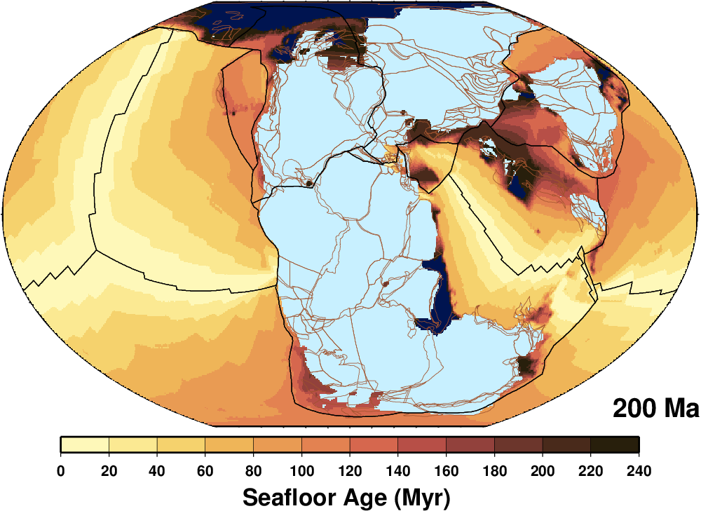 seafloor age grid at 200
            Ma